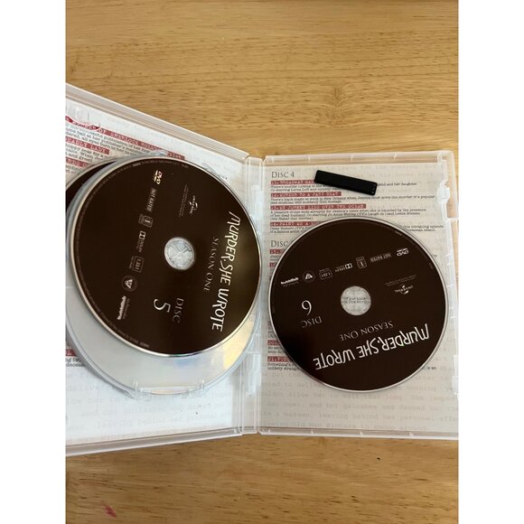 Murder She Wrote Season One DVD Set 6 Discs Classic Mystery Series TV Show - Picture 2 of 6
